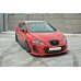 Накладки сплиттеры на пороги вариант 2 на Seat Leon II MS Design